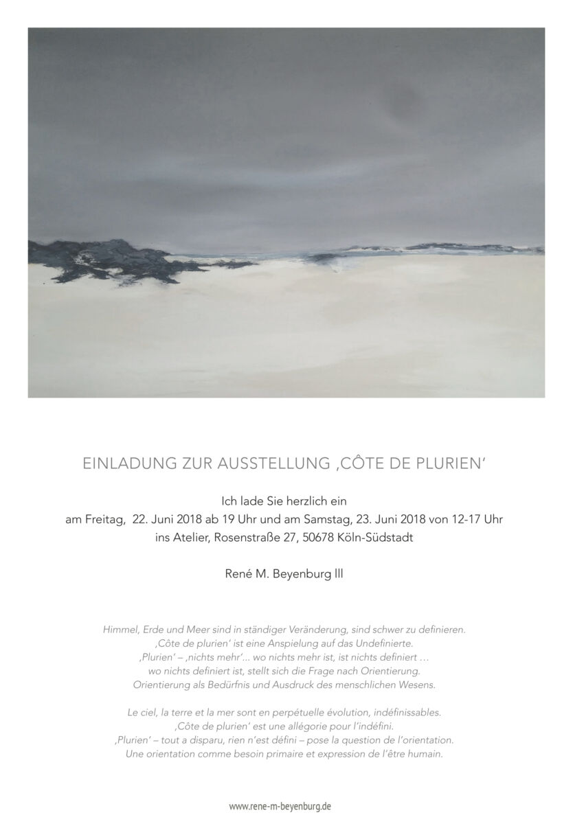 Einladung zur Ausstellung ,Côte de plurien'